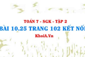 Bài 10.25 trang 102 Toán 7 Kết nối tri thức Tập 2